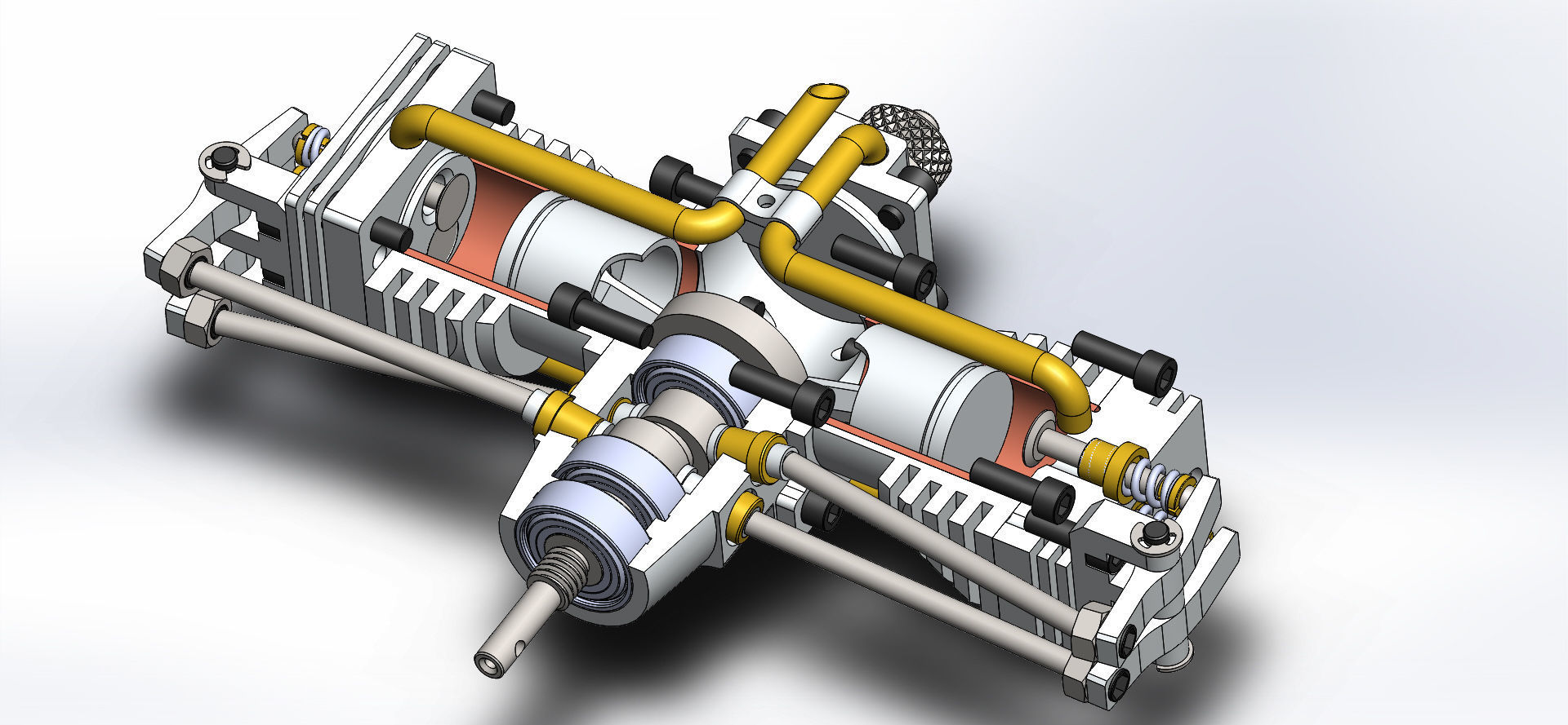 Boxer Air model engine 3D model_4