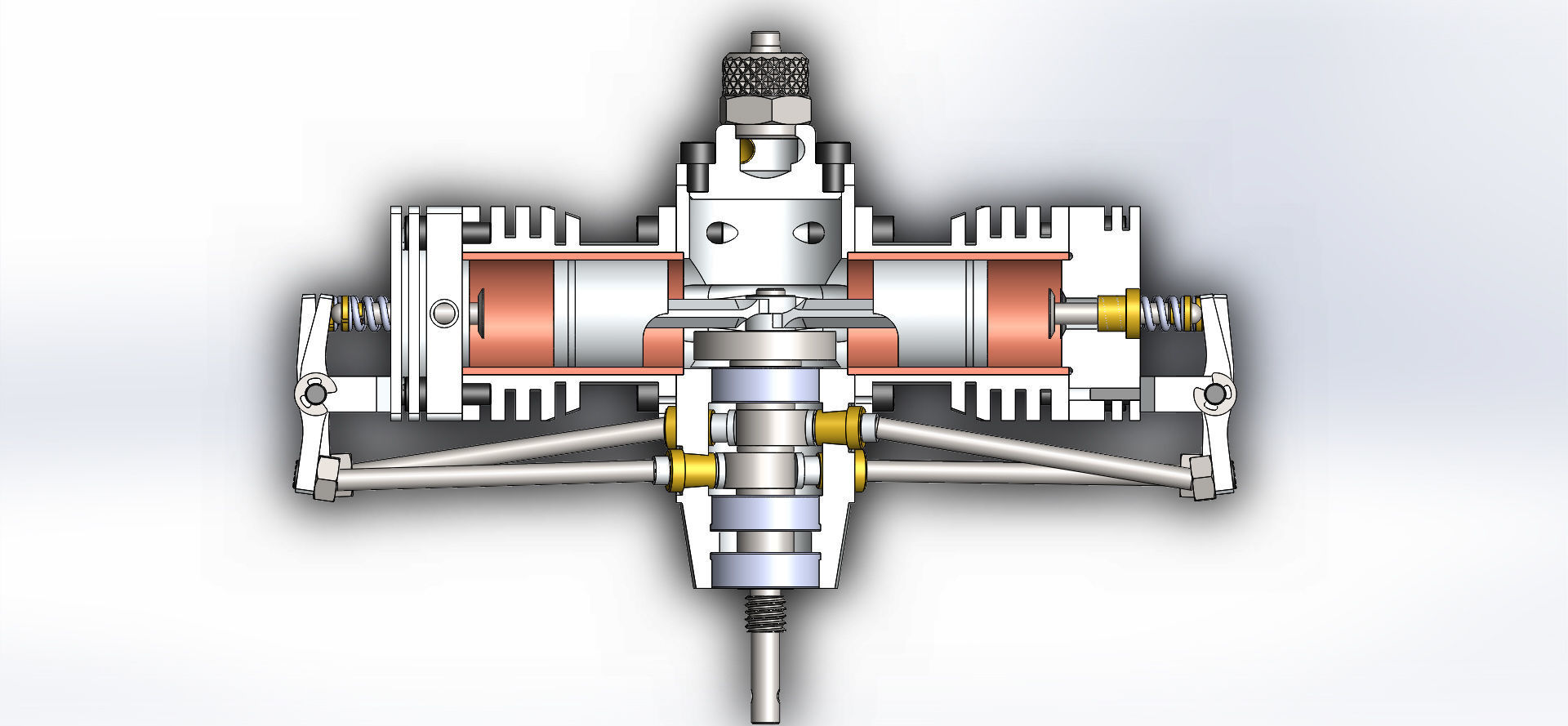 Boxer Air model engine 3D model_6