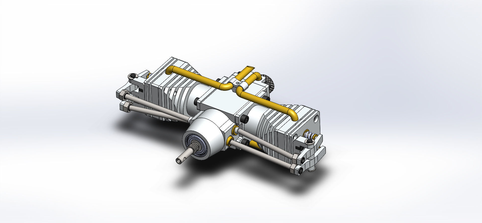 Boxer Air model engine 3D model_2