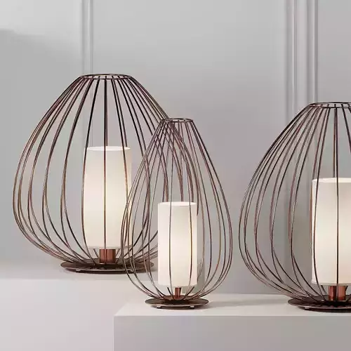 KARMAN Ceill BY MATTEO UGOLINI Table and Floor Lamp 3D model