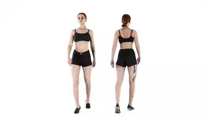 Sporty woman walking 48