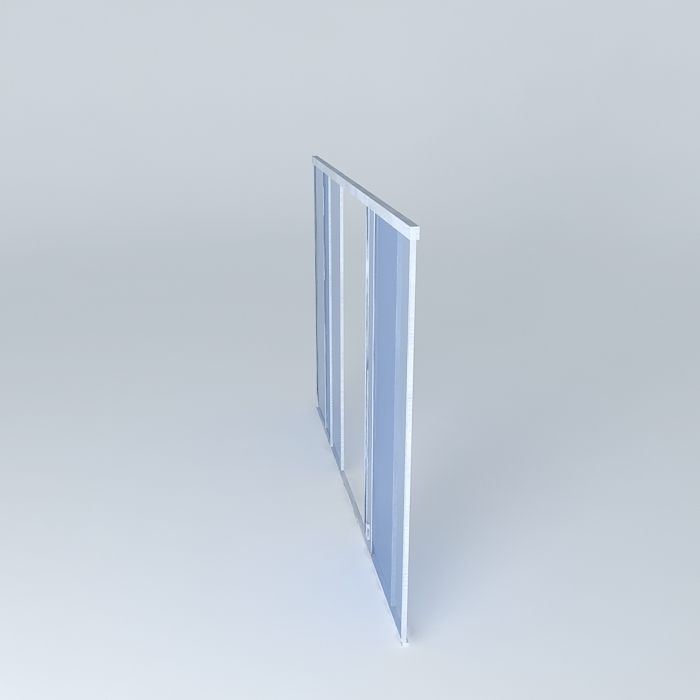 Glass window Free 3D model_2