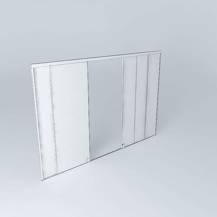 Glass window Free 3D model_4