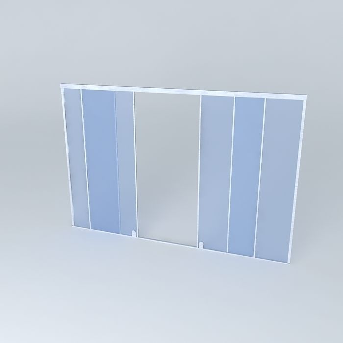 Glass window Free 3D model_1
