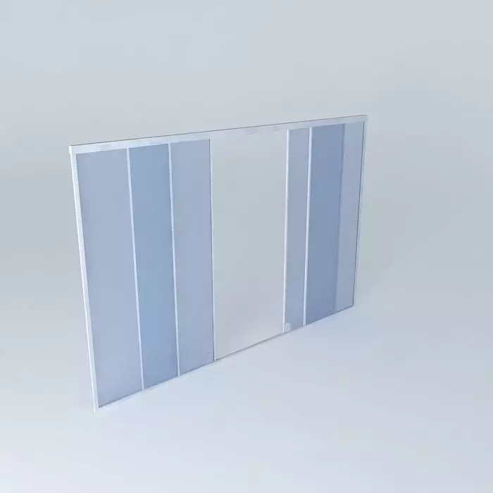 Glass window Free 3D model_0