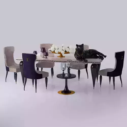 Table and Chair Jaguar AltaModa 3D model