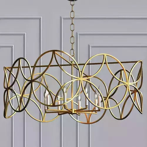 McCarty Gold Leaf Chandelier