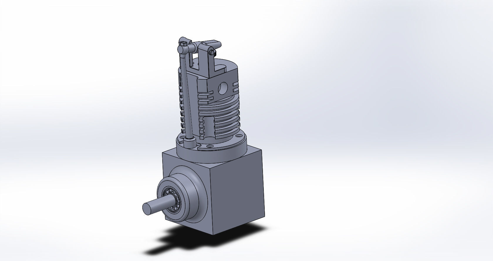 One cylinder air engine 3D model_2