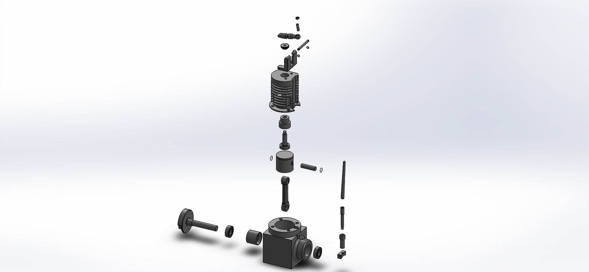 One cylinder air engine 3D model_5