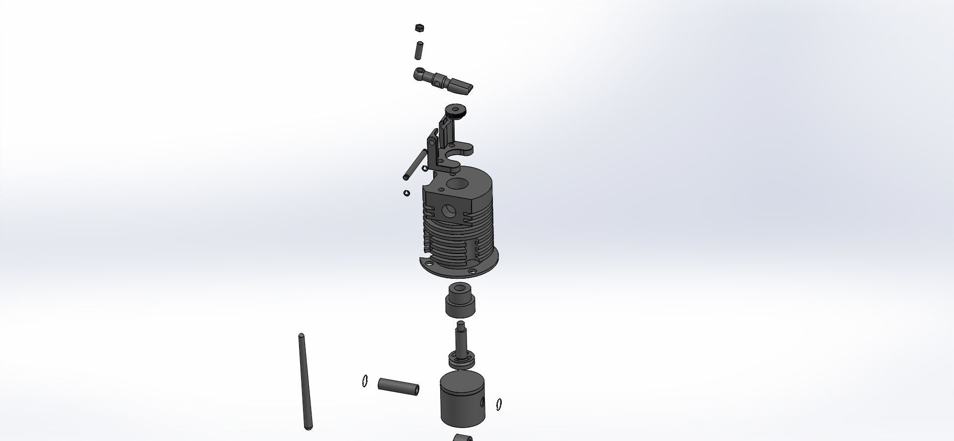 One cylinder air engine 3D model_7