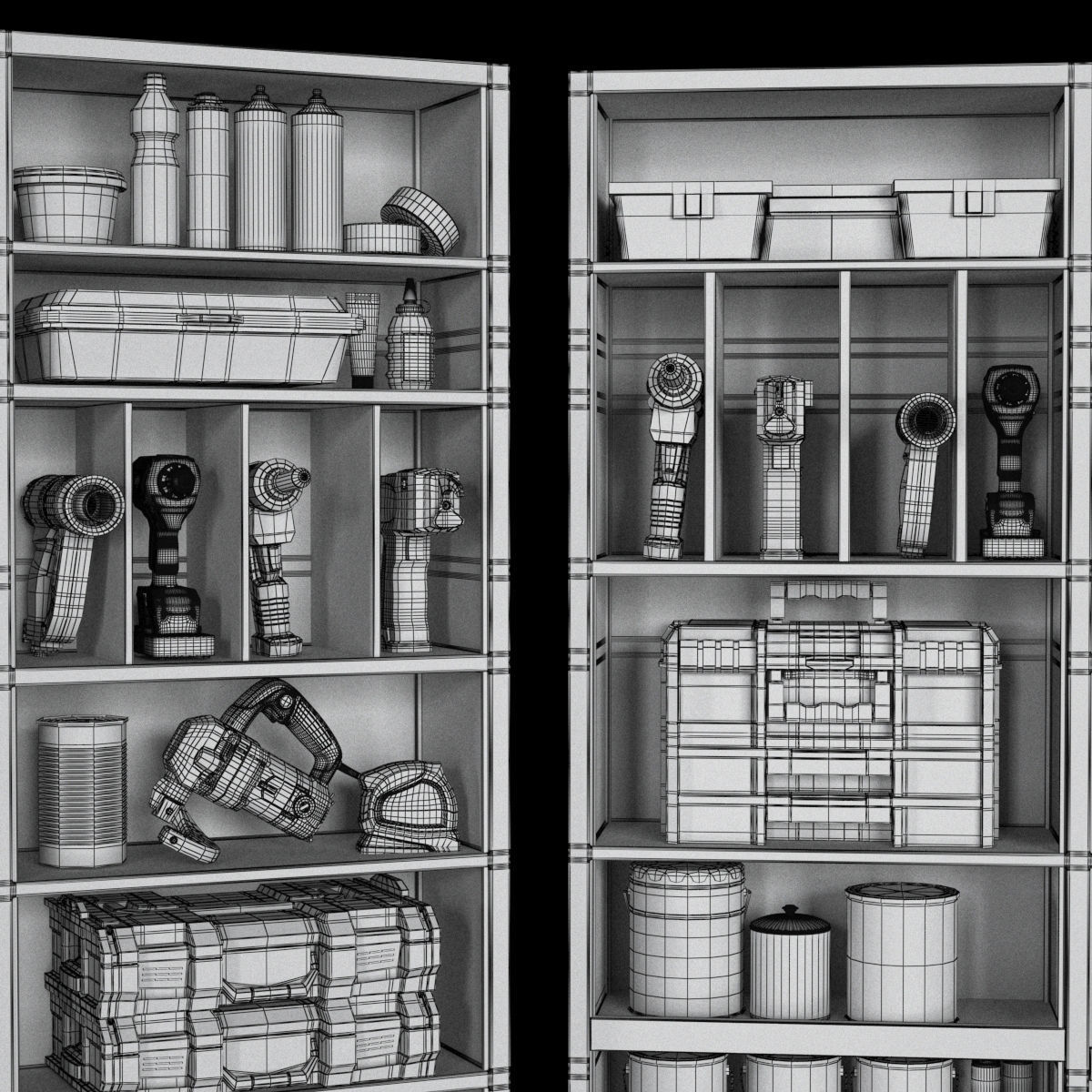garage tools set 8 3D model_8