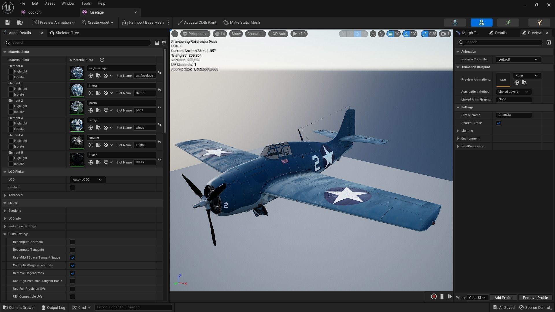 F4F-3 WILDCAT VMF-222 Low-poly 3D model_27
