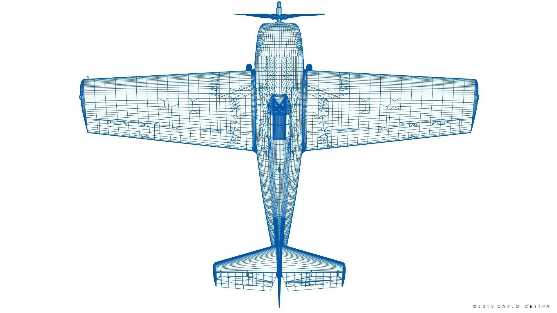 F4F-3 WILDCAT VMF-222 Low-poly 3D model_53