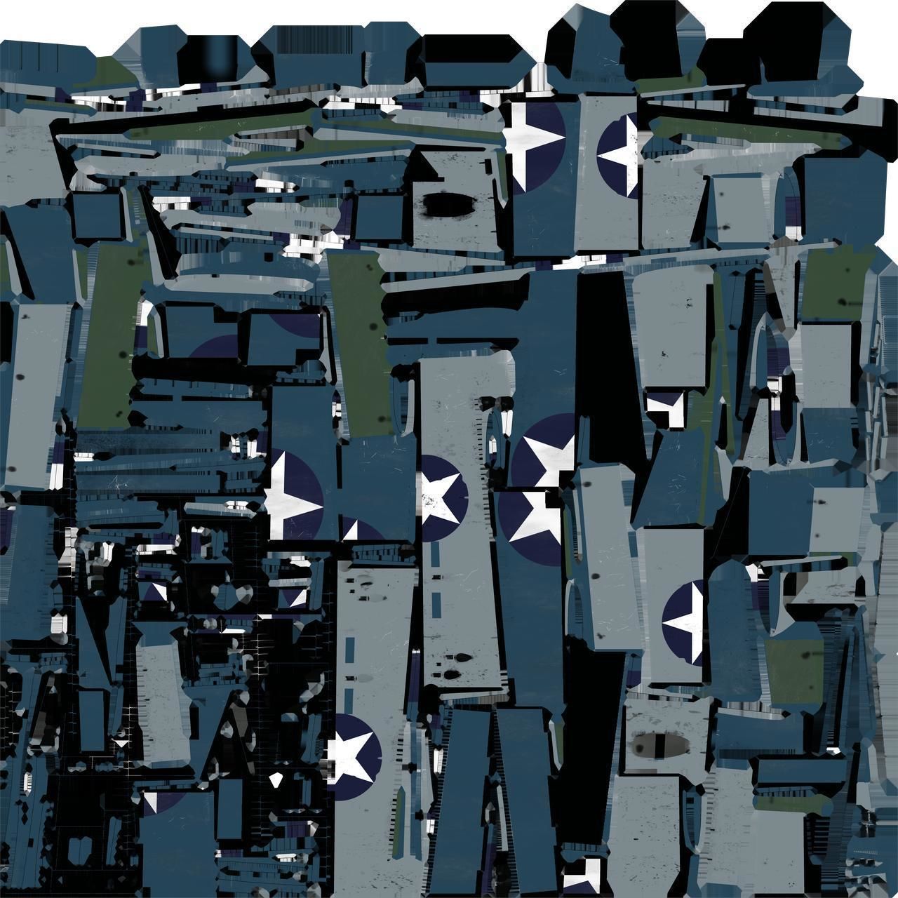 F4F-3 WILDCAT VMF-222 Low-poly 3D model_31