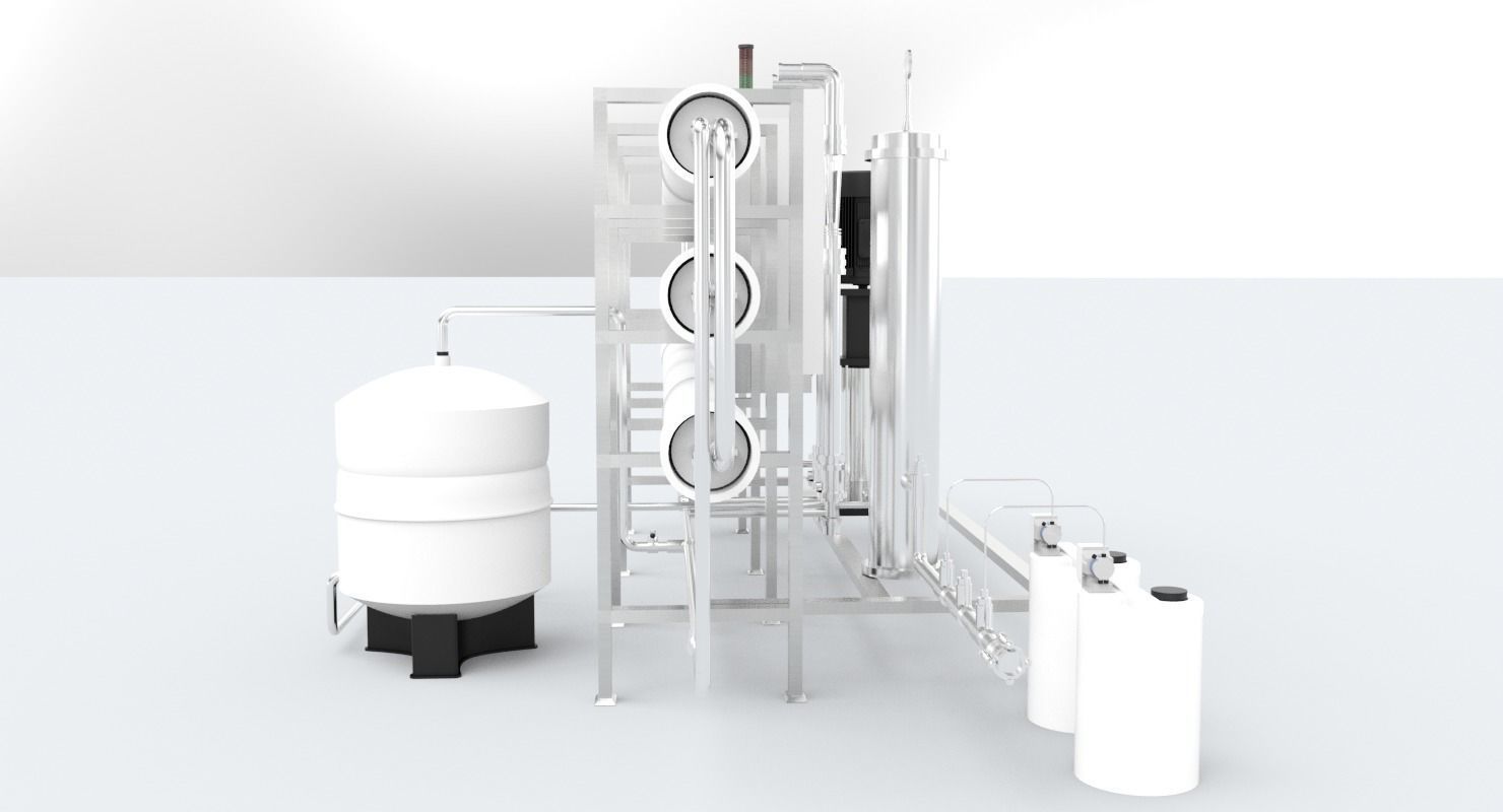 Reverse Osmosis RO Unit 3D model_6