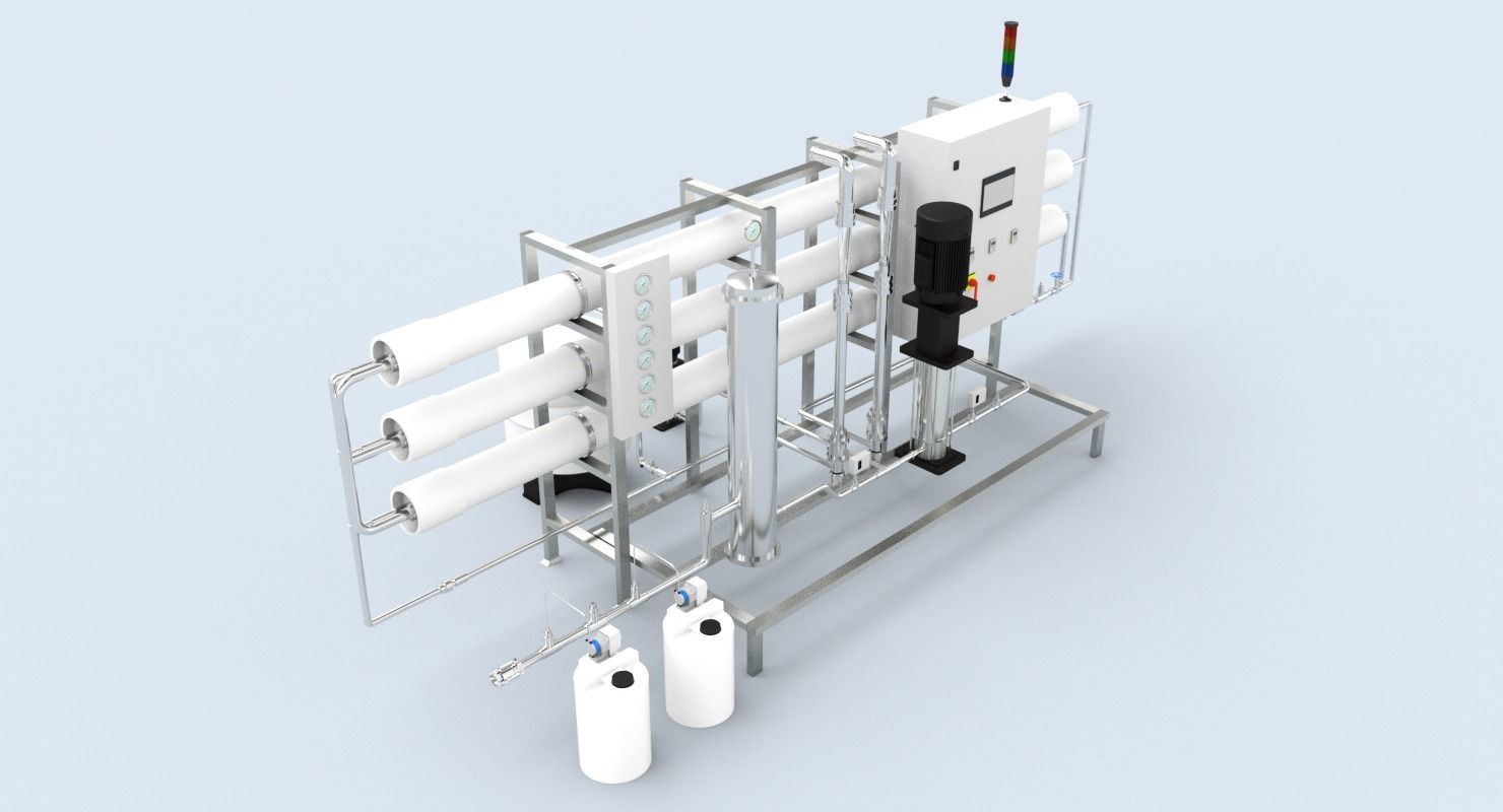Reverse Osmosis RO Unit 3D model_1