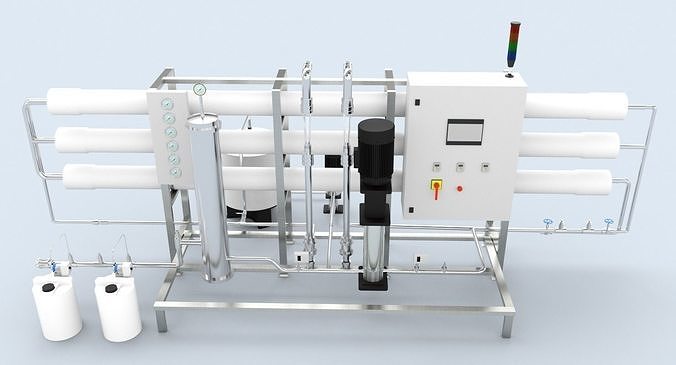 Reverse Osmosis RO Unit 3D model