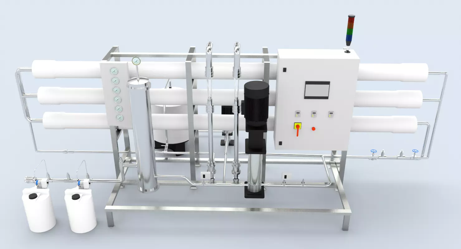Reverse Osmosis RO Unit 3D model_0
