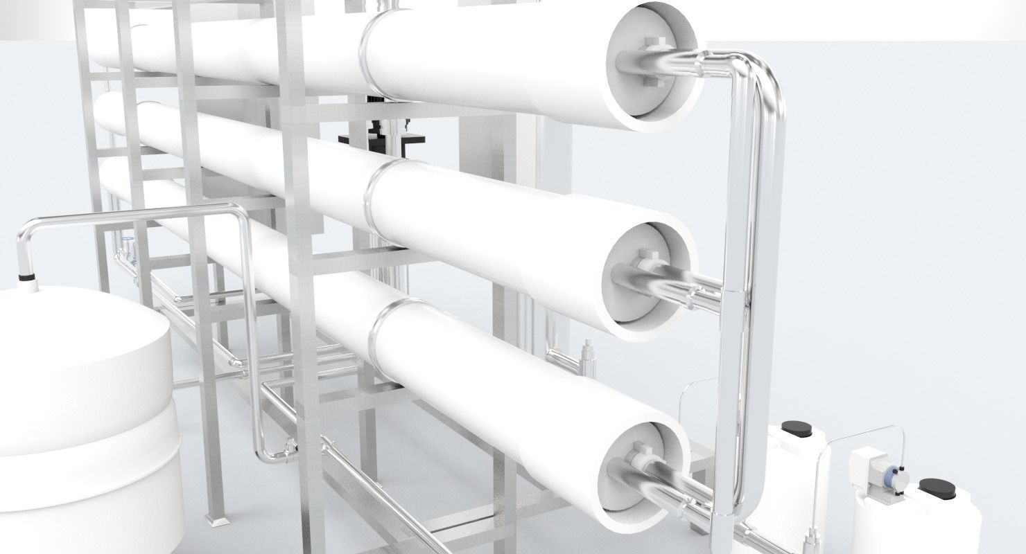 Reverse Osmosis RO Unit 3D model_7