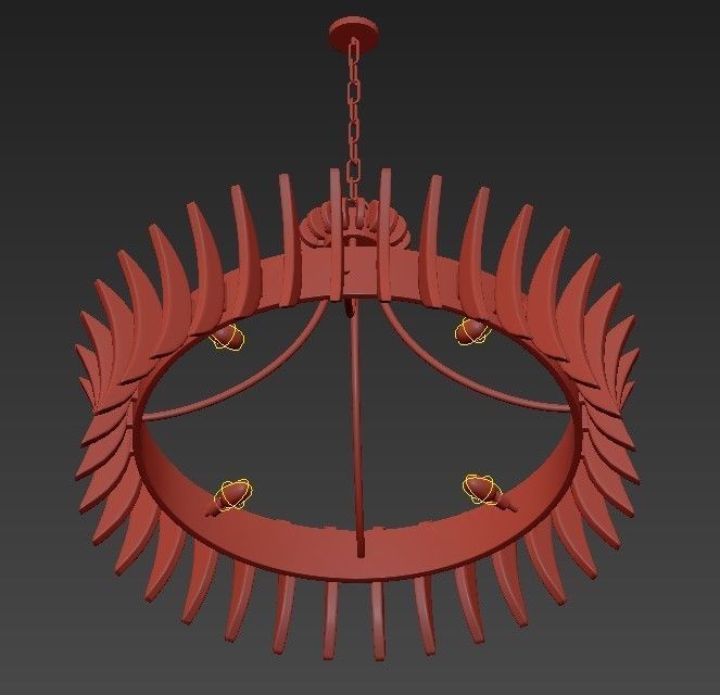 Coquette Chandelier 3D model_4