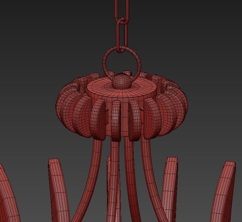 Coquette Chandelier 3D model_5
