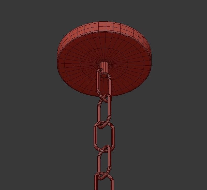 Jolie 6 Light Chandelier 3D model_4