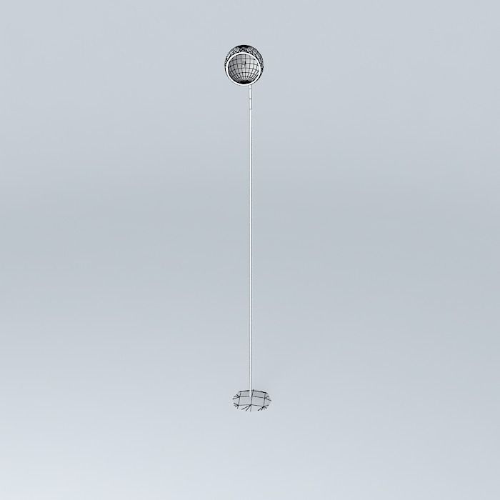 Vintage floor lamp Free 3D model_3