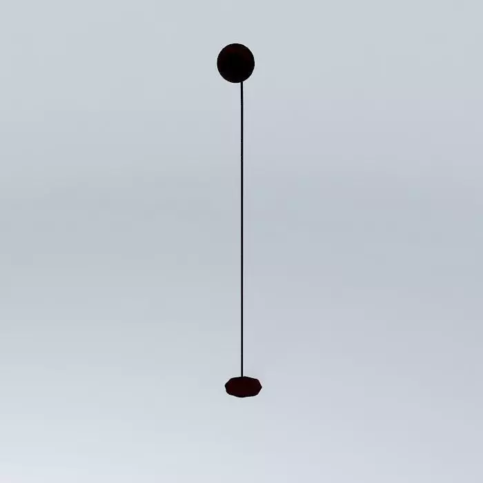 Vintage floor lamp Free 3D model_0