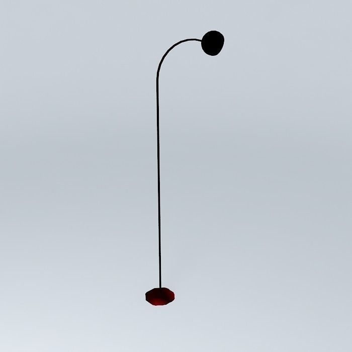 Vintage floor lamp Free 3D model_1