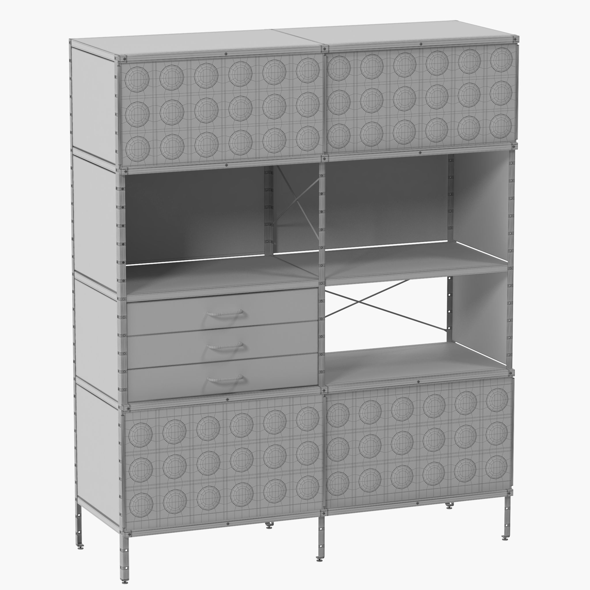 Eames Storage Unit ESU Bookcase 3D model_9