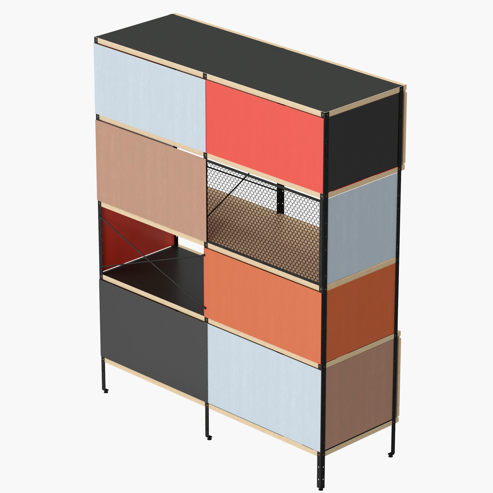 Eames Storage Unit ESU Bookcase 3D model_7