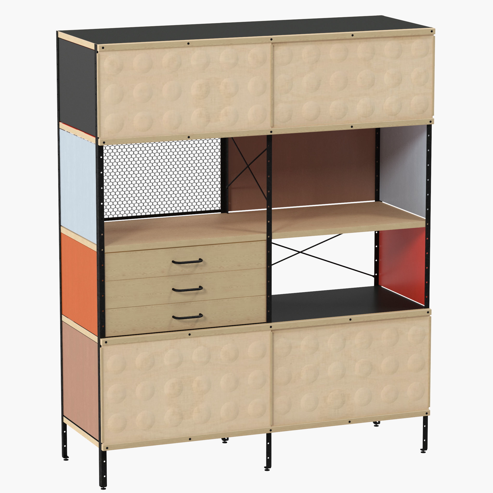 Eames Storage Unit ESU Bookcase 3D model_3