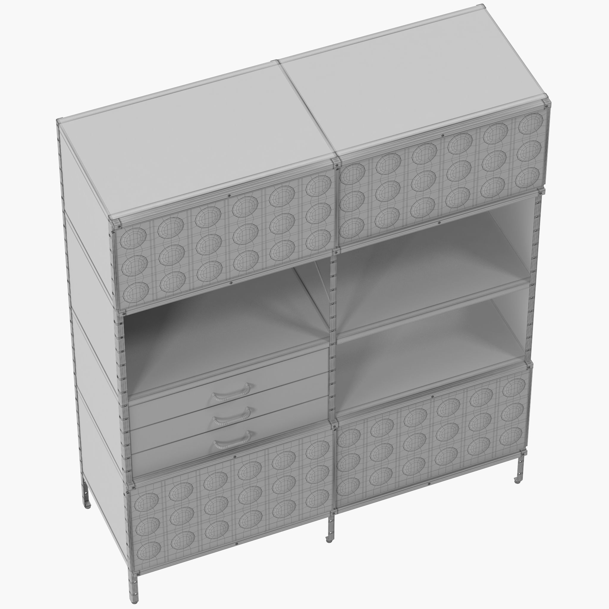 Eames Storage Unit ESU Bookcase 3D model_12