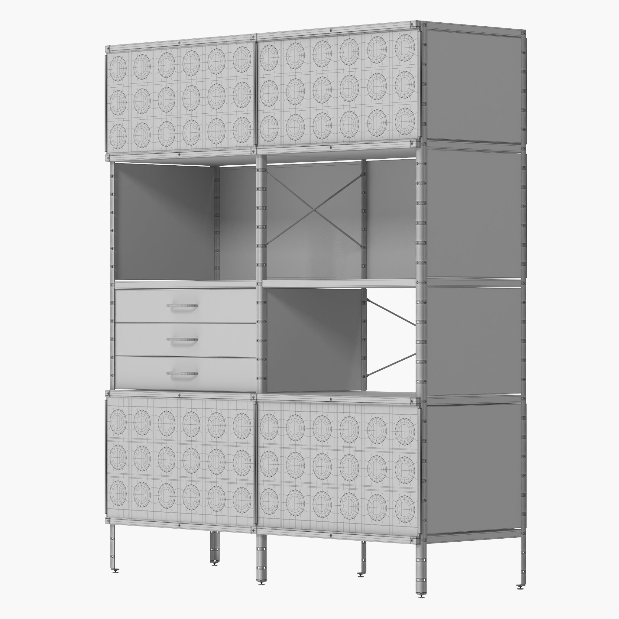 Eames Storage Unit ESU Bookcase 3D model_10