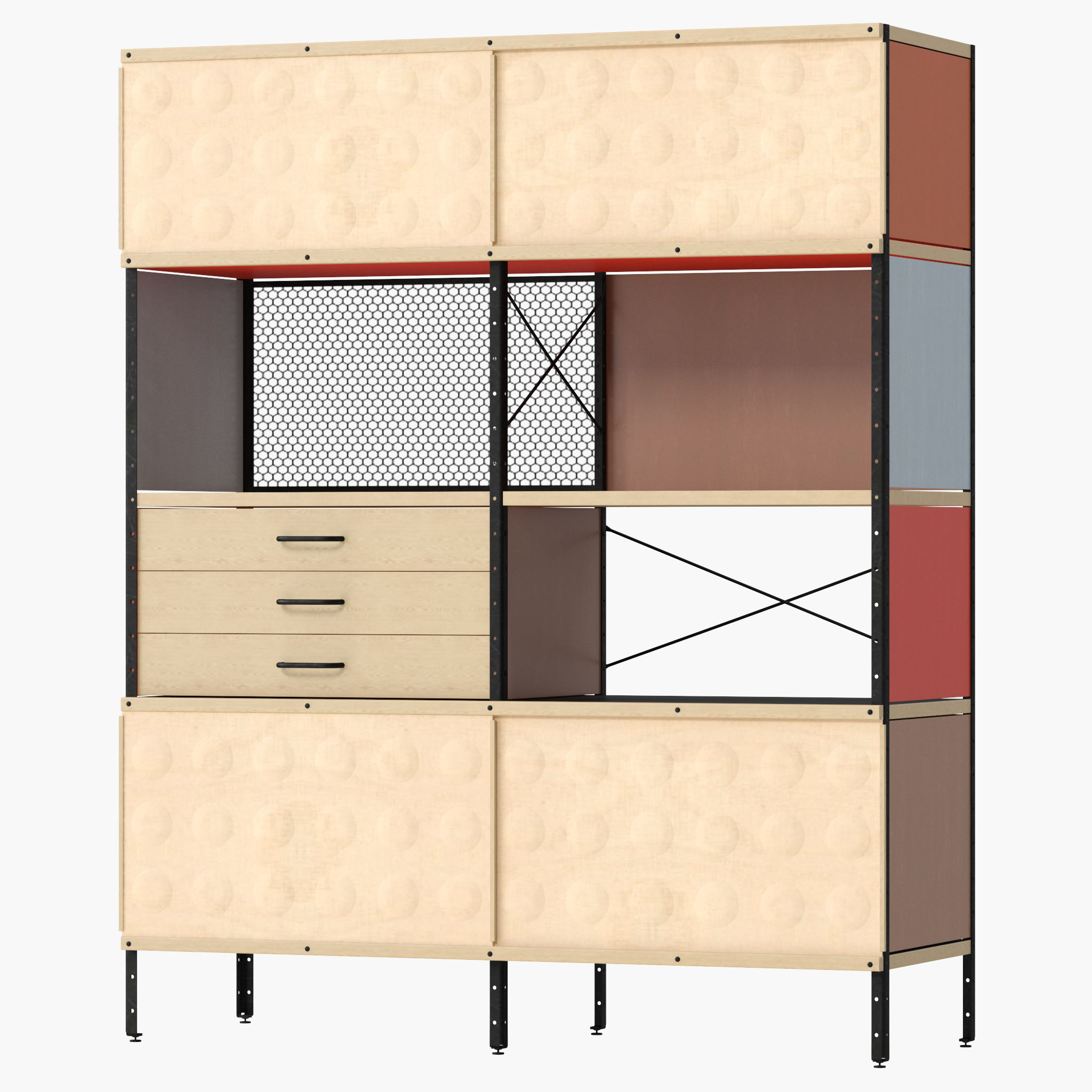 Eames Storage Unit ESU Bookcase 3D model_1