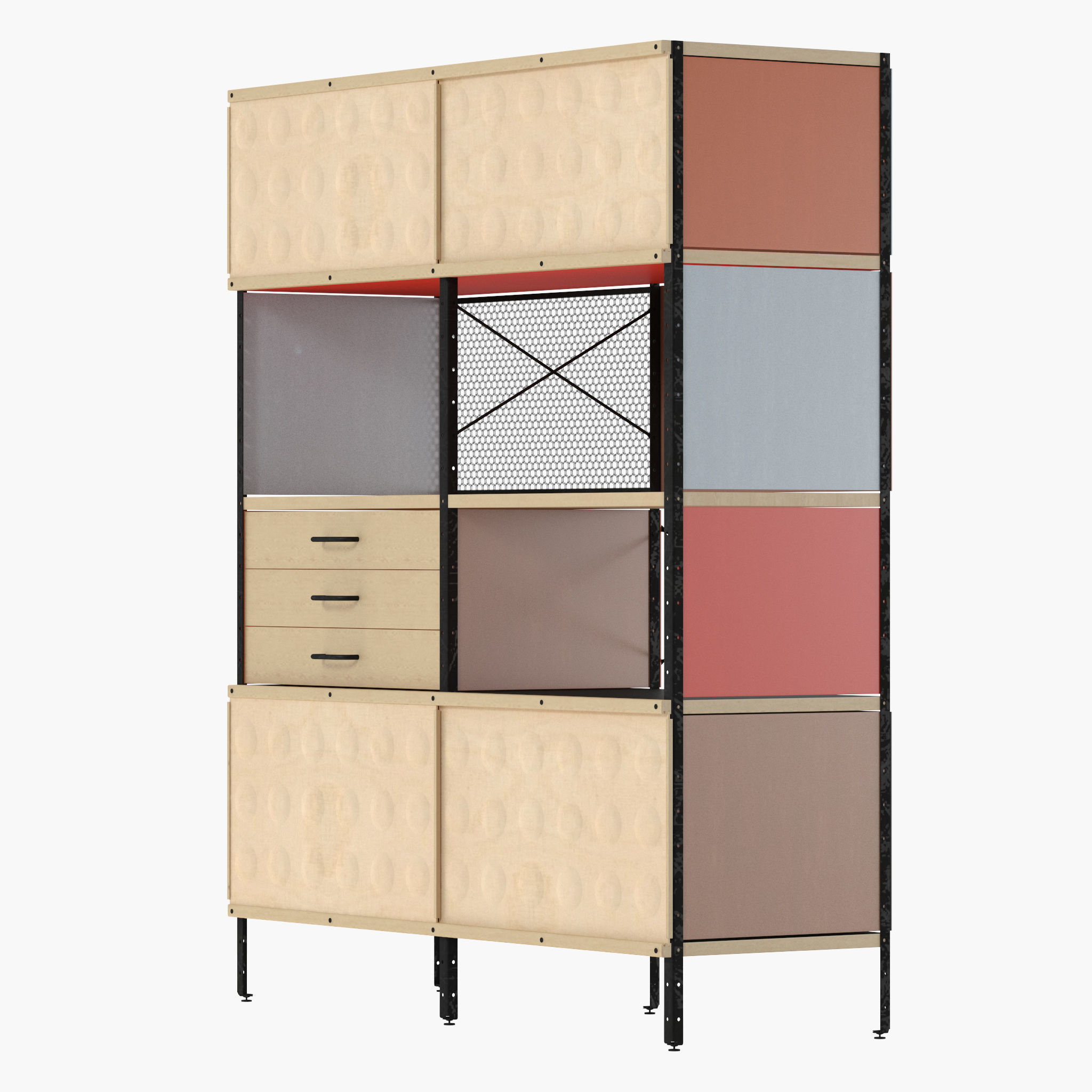 Eames Storage Unit ESU Bookcase 3D model_8