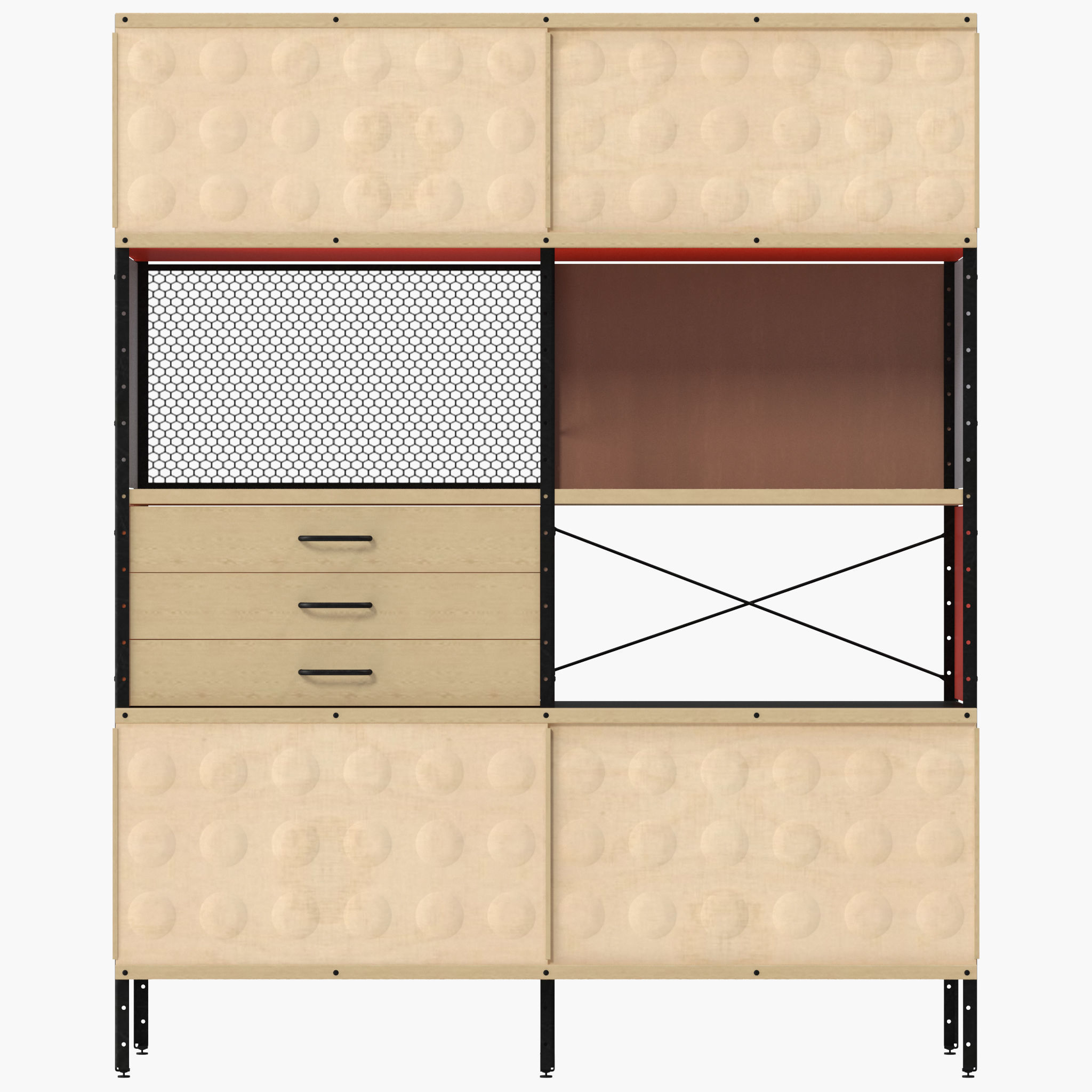 Eames Storage Unit ESU Bookcase 3D model_2