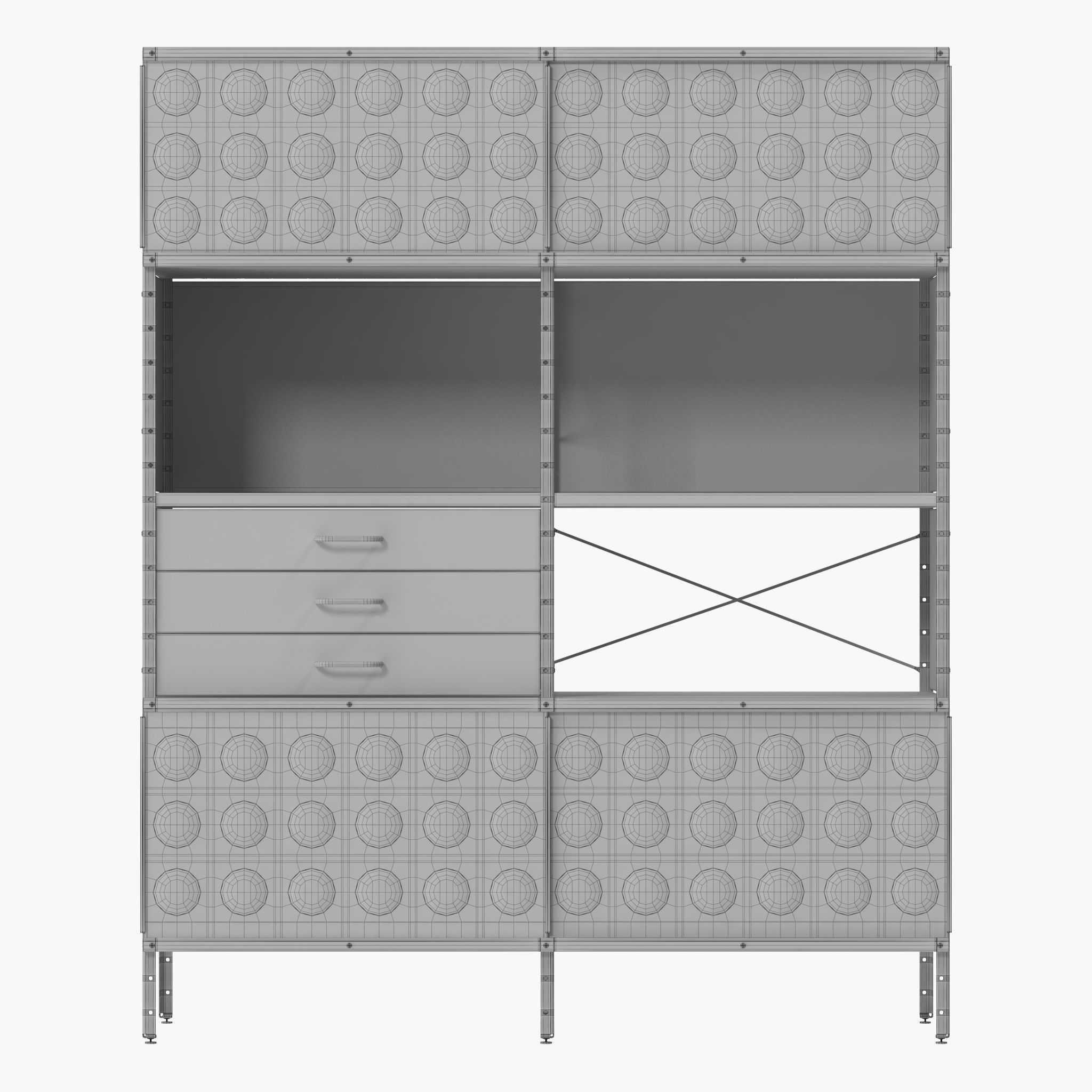 Eames Storage Unit ESU Bookcase 3D model_11