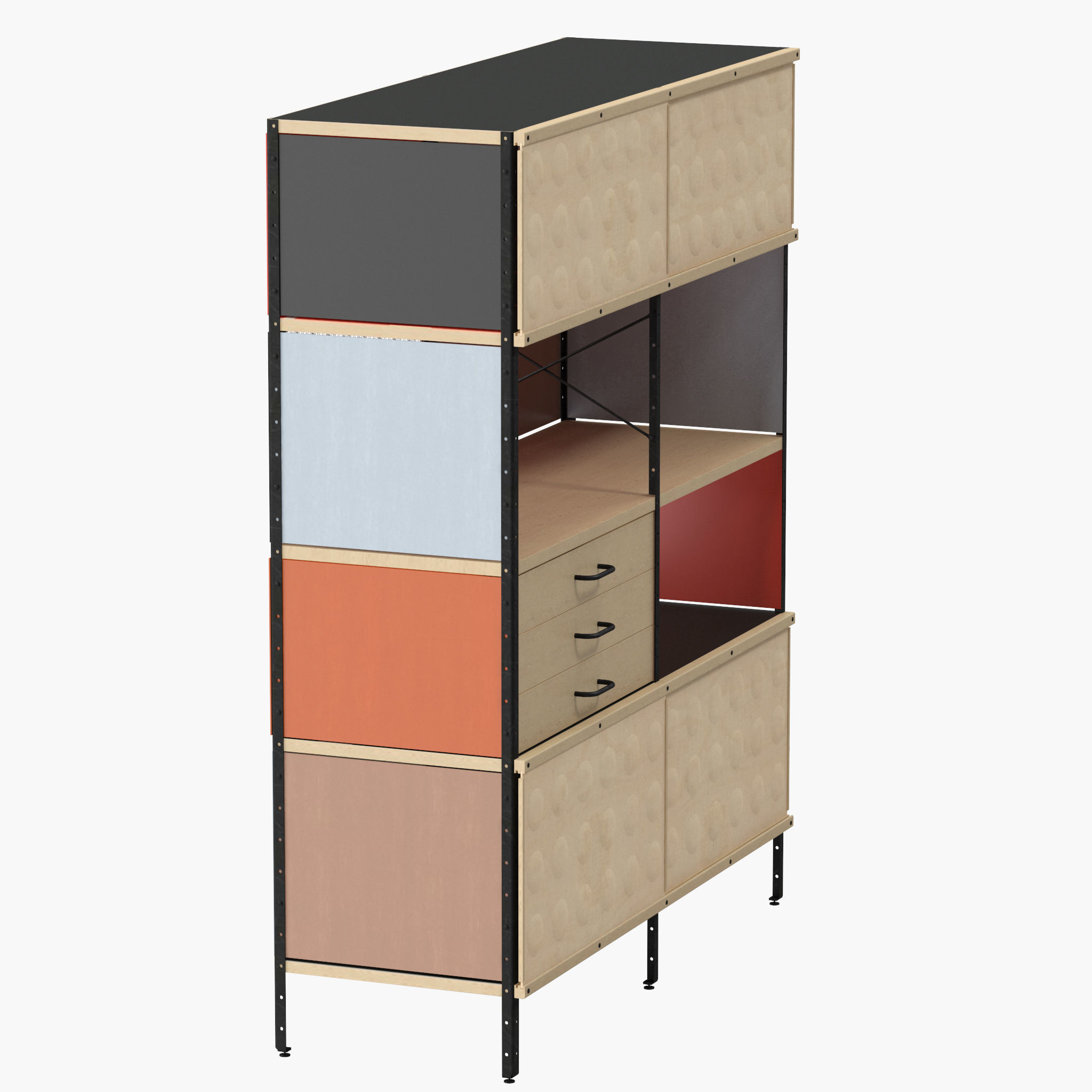 Eames Storage Unit ESU Bookcase 3D model_5