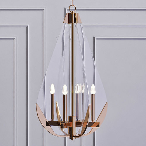 Vapor Cone Chandelier 3D model
