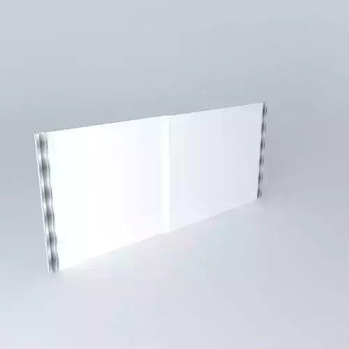 Sliding door with aluminum handle Dynamic Component Free 3D model