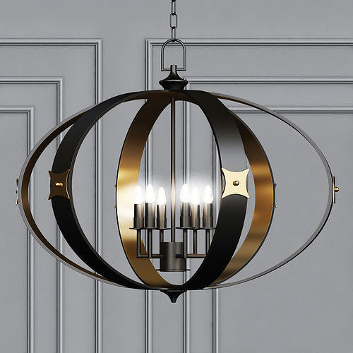 Huntsman Chandelier 3D model