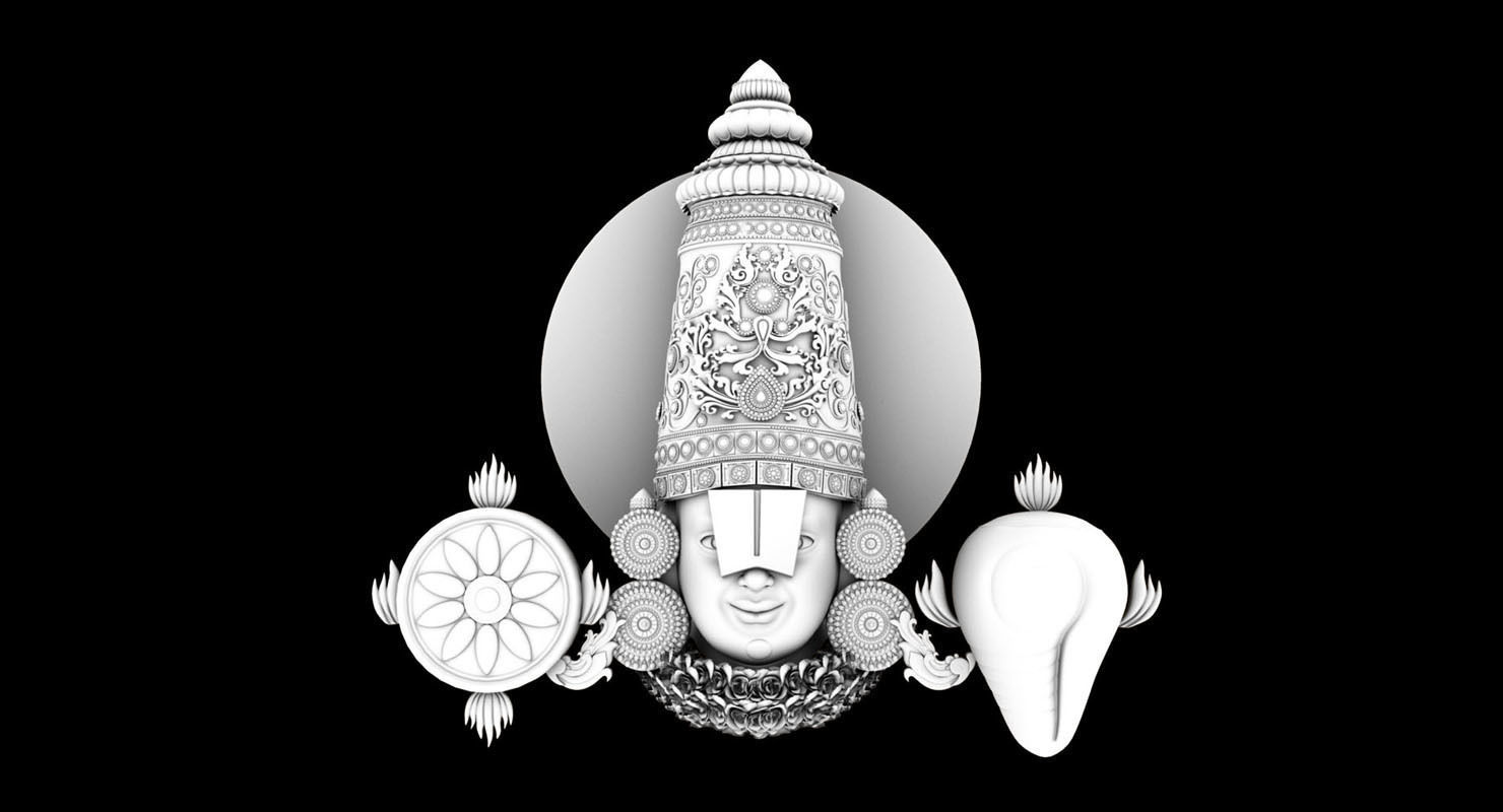 god Venkateswara balaji thirupathi  3D model_3