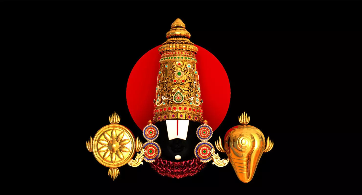 god Venkateswara balaji thirupathi  3D model_0