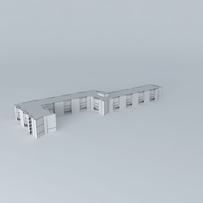 Metallic house project Free 3D model_3