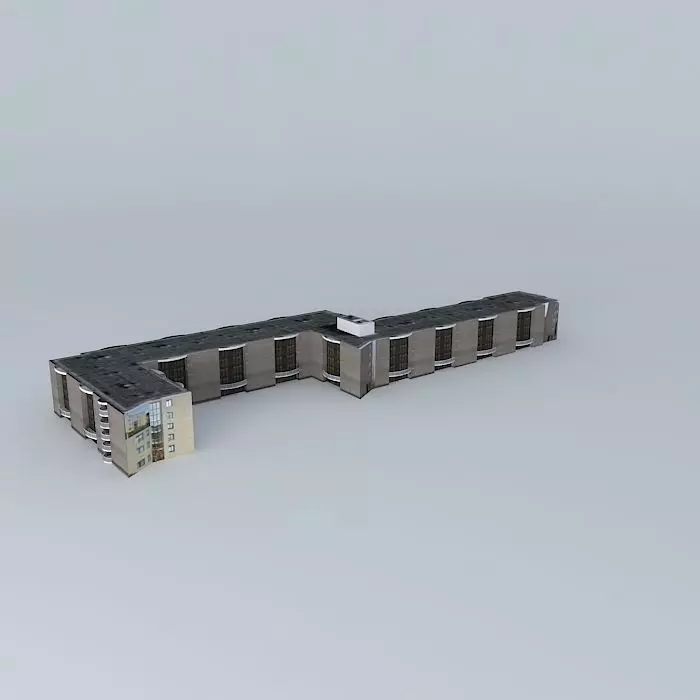 Metallic house project Free 3D model_0