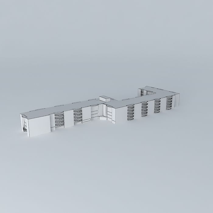 Metallic house project Free 3D model_4