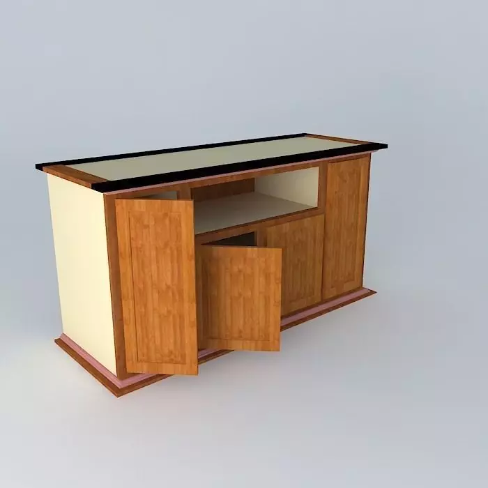 TV Stand Free 3D model_0