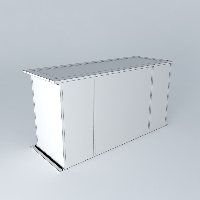 TV Stand Free 3D model_4