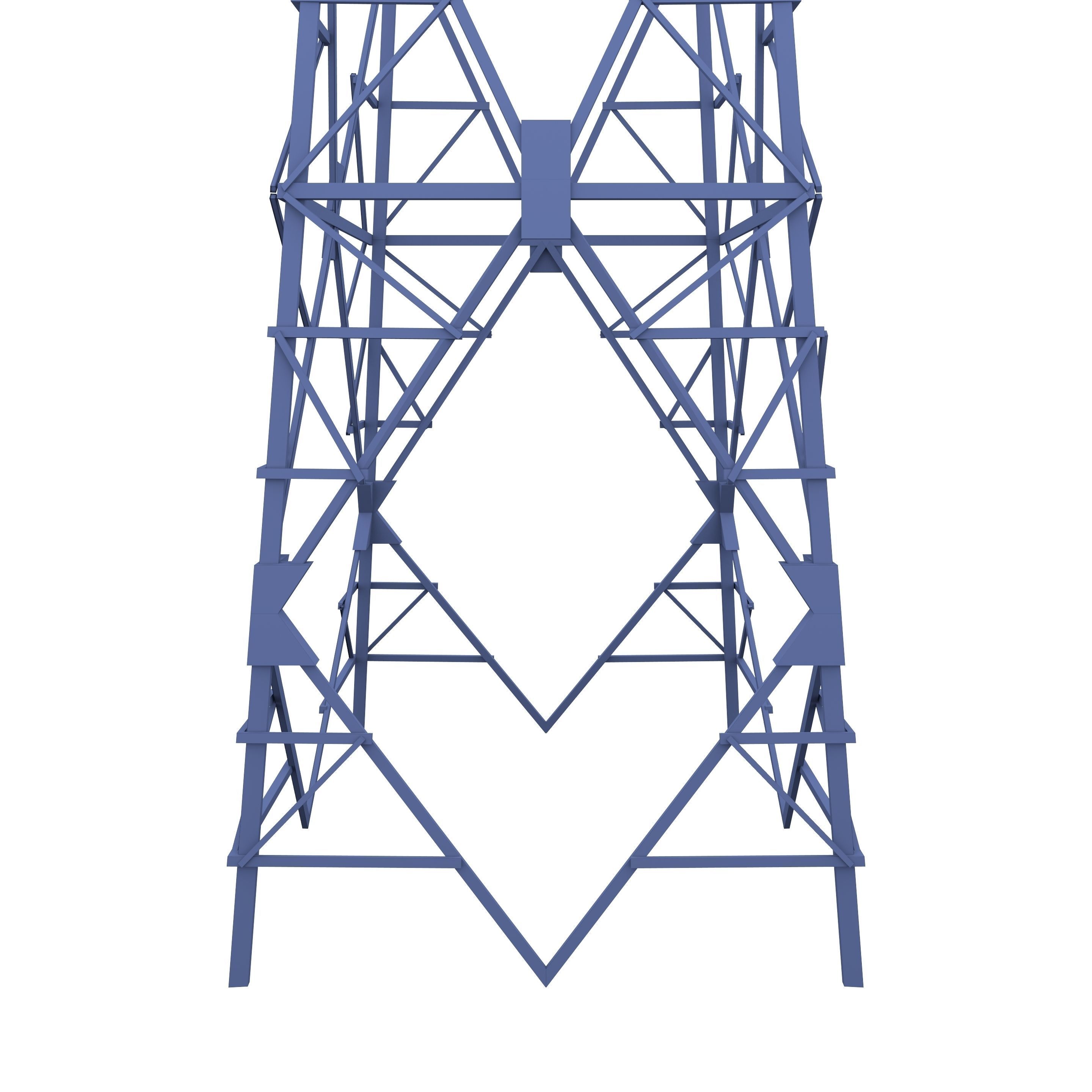 Electricity Pole 7 Low-poly 3D model_18